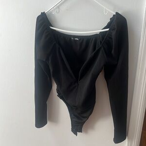 Fashion Nova Bodysuit black Size Medium FashionNova can't help but love my body